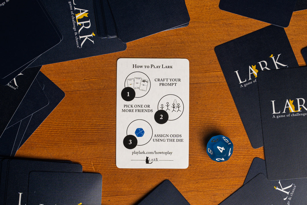 Lark party game of connection and mischief for venturesome people How to Play Tenet Card