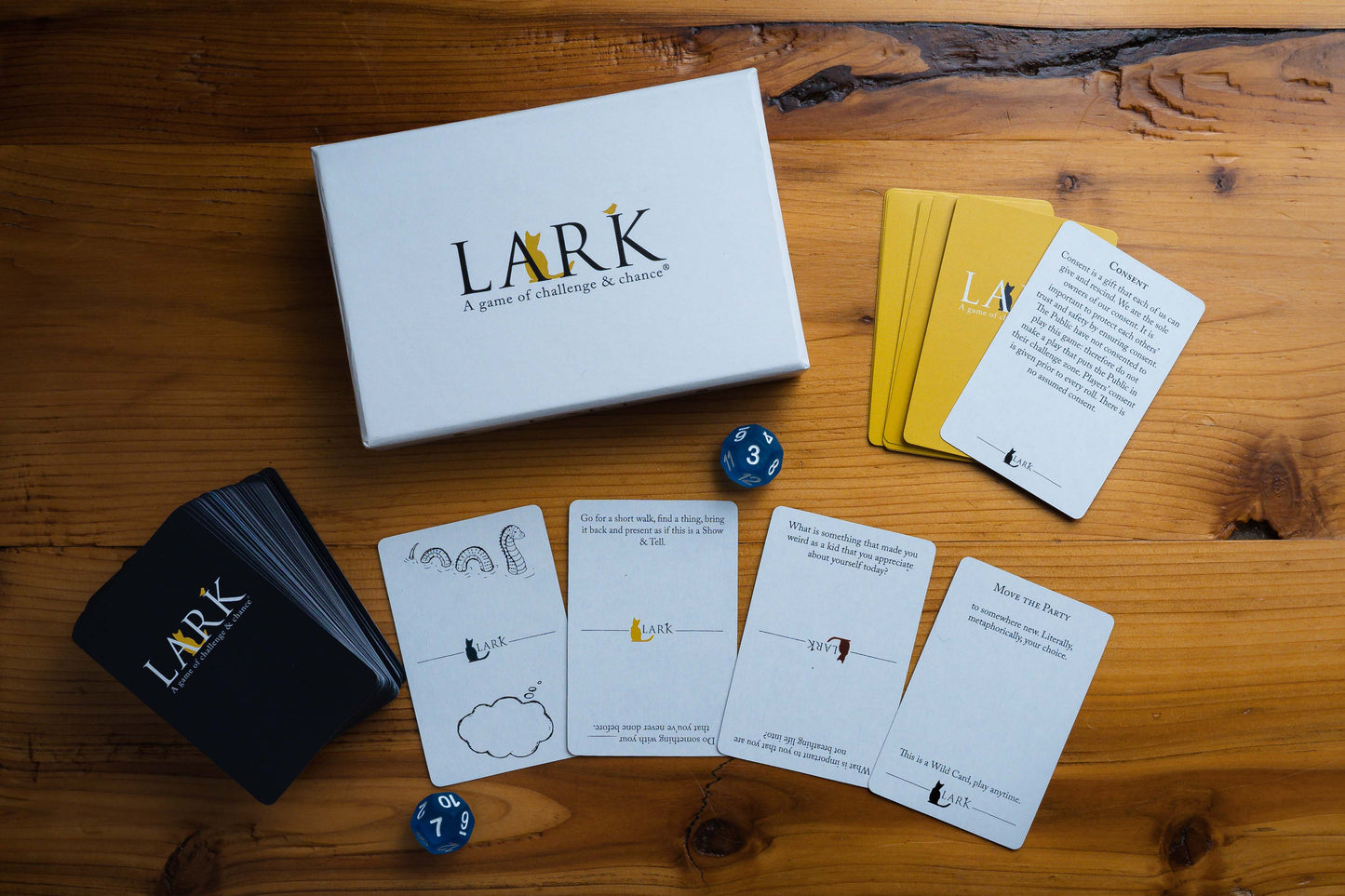 Lark party game of connection and mischief for venturesome people game contents 